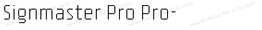 Signmaster Pro Pro字体转换